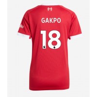 Liverpool Cody Gakpo #18 Domáci Ženy futbalový dres 2025-26 Krátky Rukáv
